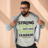 Ella Baker - Strong People Don't Need Strong Leaders - Unisex Heavyweight Fleece Crew