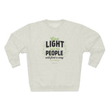 Ella Baker - Give Light and the People Will Find a Way - Unisex Heavyweight Fleece Crew