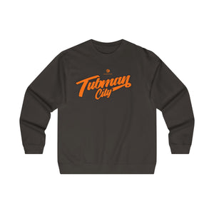 Tubman City Midweight Crewneck Sweatshirt (Orange w/Black Trim)