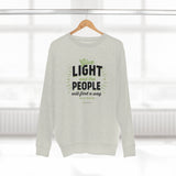 Ella Baker - Give Light and the People Will Find a Way - Unisex Heavyweight Fleece Crew